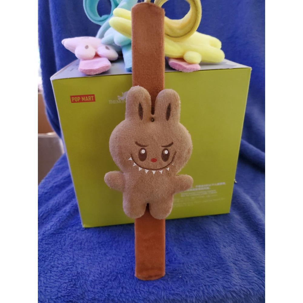 Brown Labubu, Monsters plush Slap Bracelet -How fun
